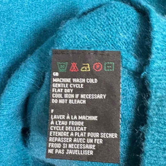 Harley‎ Davidson Teal Wool Blend Sweater Size Small - Picture 6 of 6
